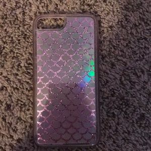 Holographic mermaid glitter phone case!!! 7+